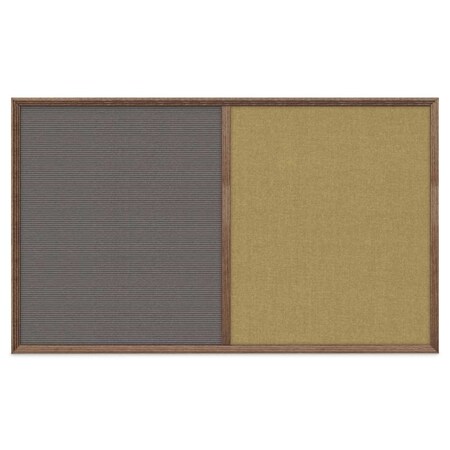 United Visual Products Slim Style Indoor Enclosed Corkboard, 18 UV501SC-WHITE-KEYLIME
